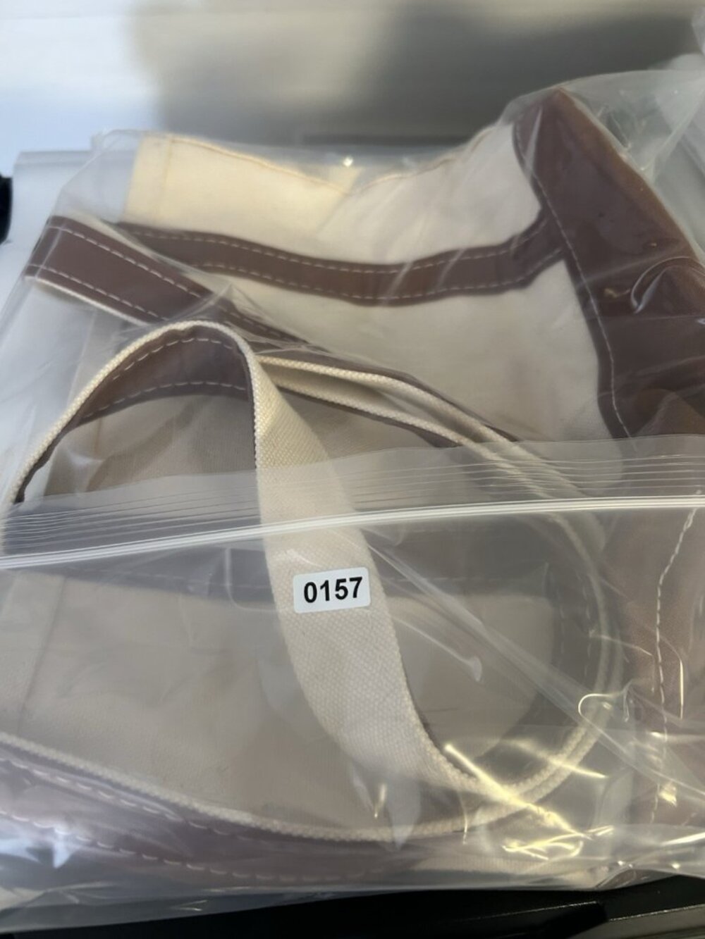 Vintage 1990’s LL Bean Boat & Tote Canvas Brown Trim  USA Made Monogrammed EUC - Picture 15 of 15